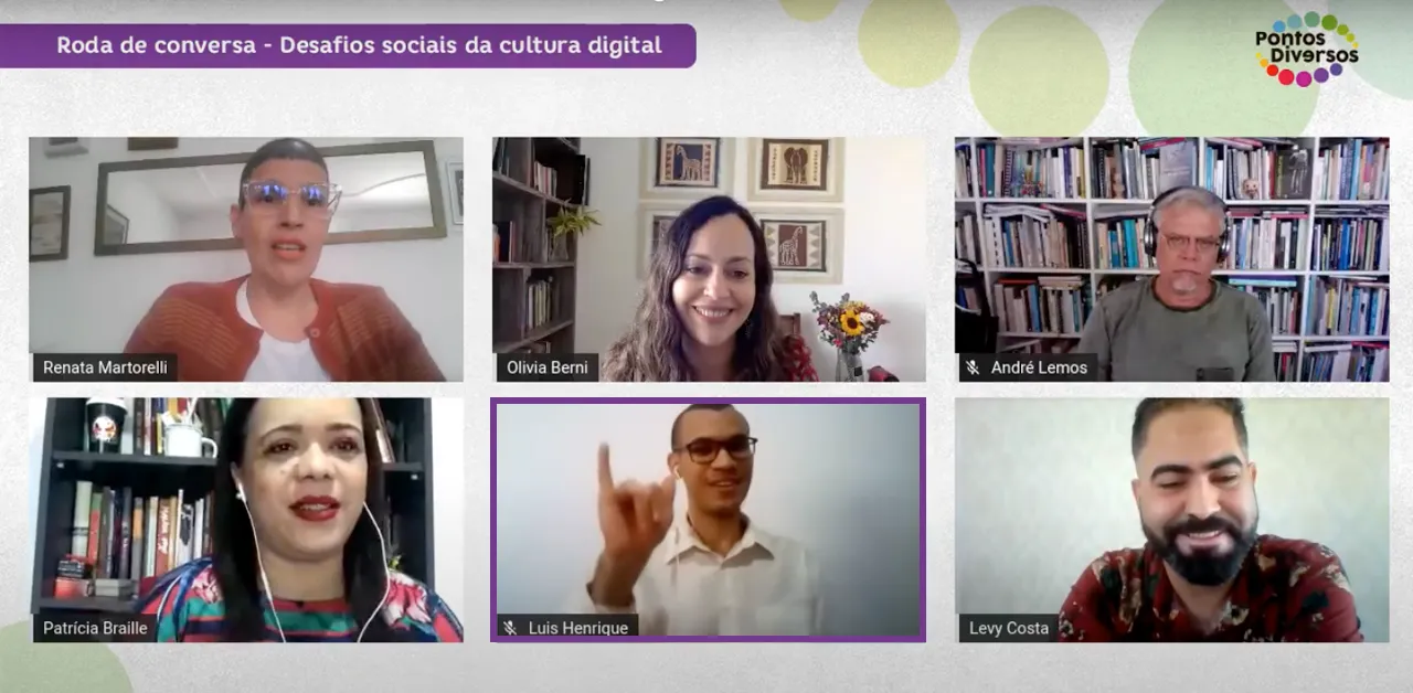 Interpretação de Libras nas lives da Pontos Diversos garantem acessibilidade a conteúdo inclusivo